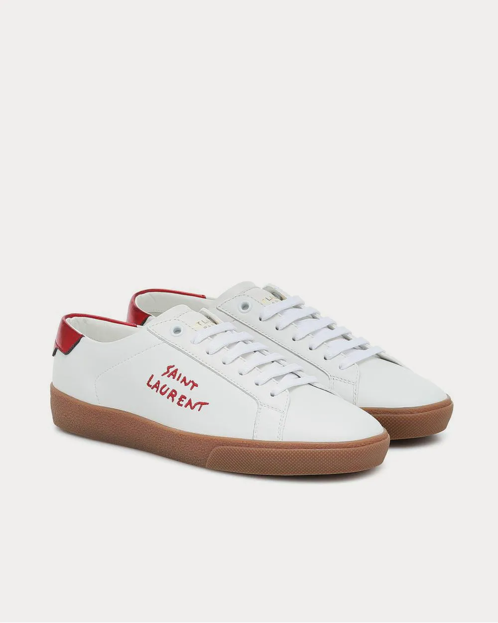 Court Classic leather Blanc Optique Low Top Sneakers