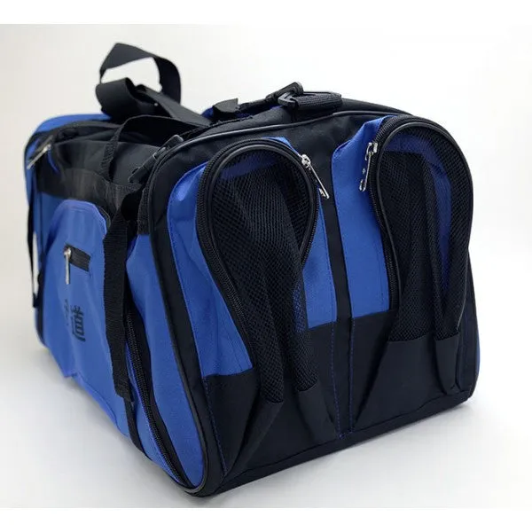 Martial Arts Gear Bag with Mesh On Side-Blue