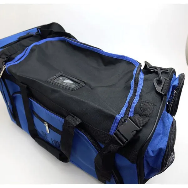 Martial Arts Gear Bag with Mesh On Side-Blue