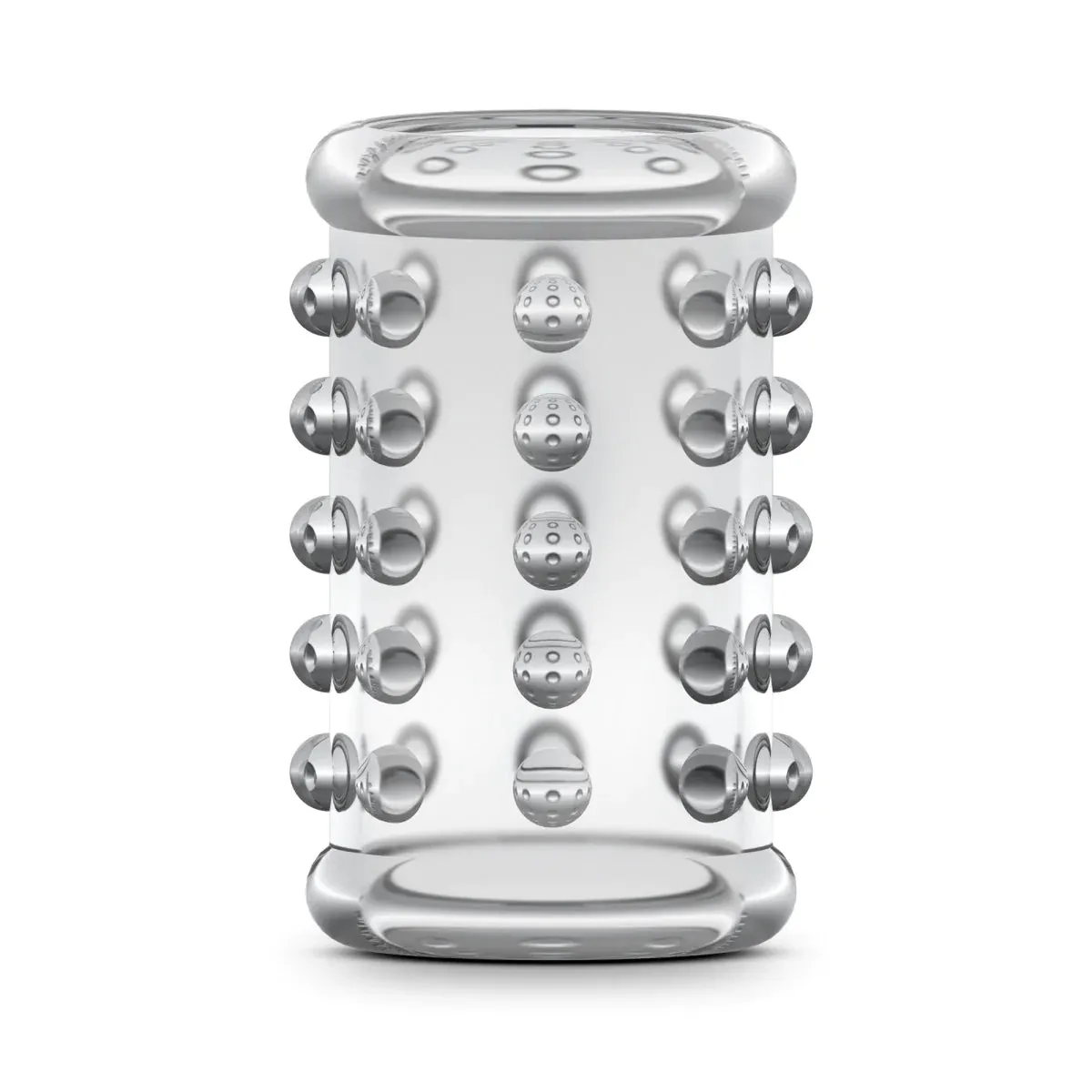 Stay Hard 02 Clear Soft Tickler Studded Penis Sleeve